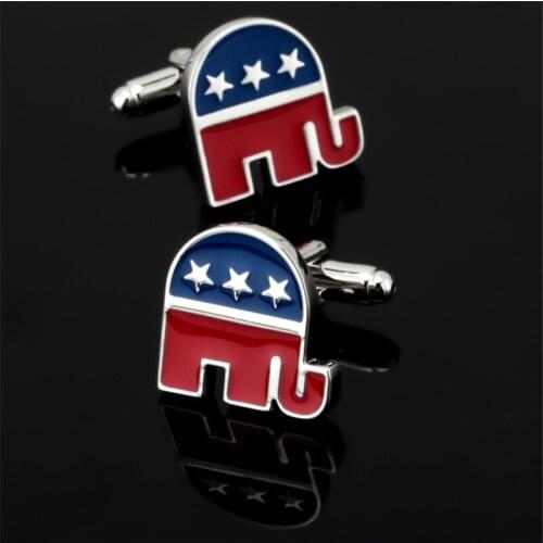 High quality mens wear brand gift cuff button of Republic logo cuff, 3 pairs of package sold