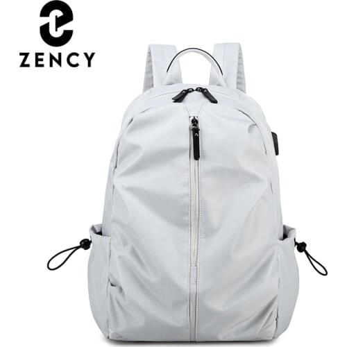 Zency Soft Waterproof Ladies Backpack Daliy Casual Outdoor Womens Knapsack Large Capacity Multifunction Teenager School Bags