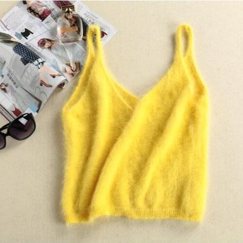 Multi Colors Soft Real Natural Mink Cashmere Vest for Female Factory Gilet Comfortable Mink Cashmere Waistcoat tbsr345