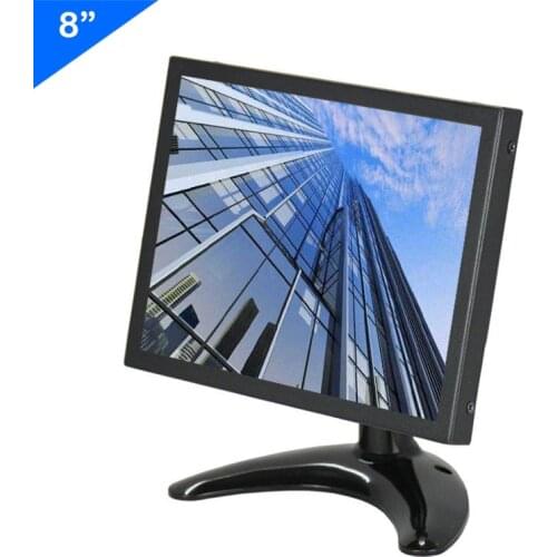 ZHIXIANDA 8" 4:3 1024*768 Metal Case Desktop Monitor With HDMI VGA / D-Sub BNC AV USB Input