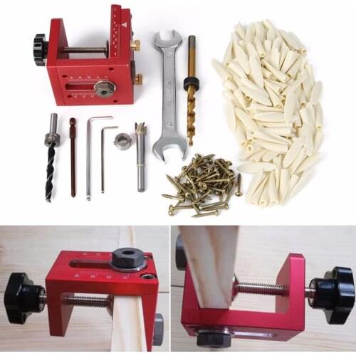 1set Pocket Hole Drill Guide Dowel Jig Woodworking Joinery For Kreg Carpentry Kit Wood Drill tools