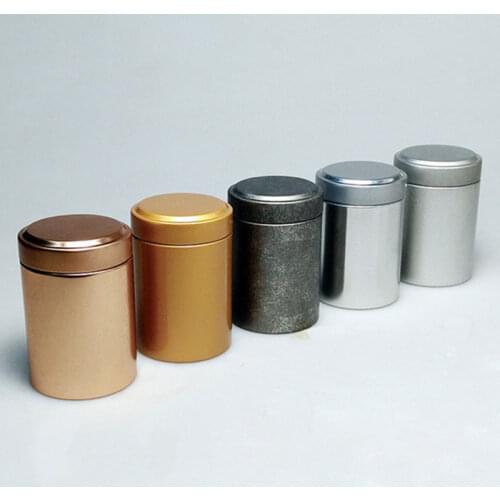 1PC Portable Tea Tin Storage Metal Box small iron pot sealed pot for Coffee Tea Candy Storage Travel Home Container Cans 20g