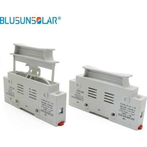 10 set PV Solar Fuse PV Solar Fuse 30A 1500 VDC Fuse Holder for Solar System Protection
