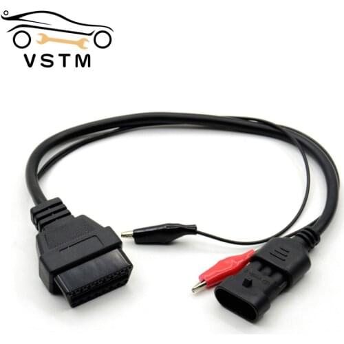 2021 High Quality Cable Connector For Fiat 3pin Lancia FOR Alfa Romeo 3 pin OBD2 OBD 16 pin tool adapter cable