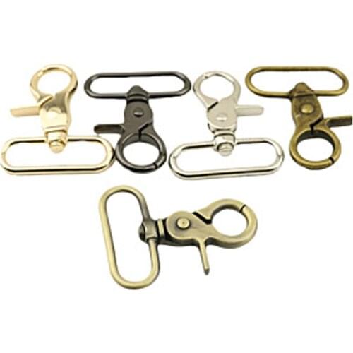 30 PCS / 50 PCS Luggage Hardware Accessories Shoulder Strap Hook Buckle Key Chain Inner Diameter 3.8 CM Metal Clip Buckles