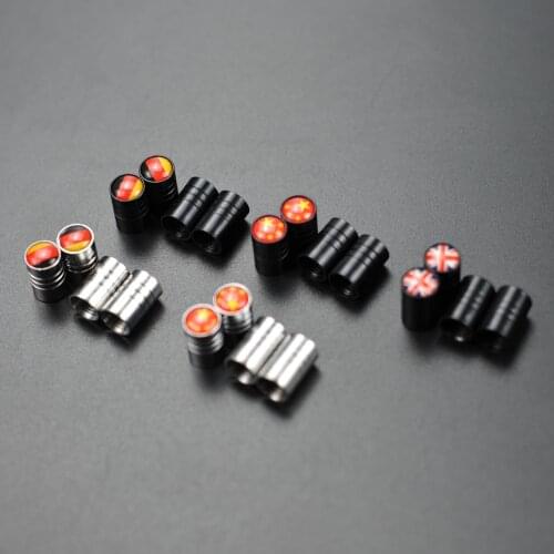 4pcs Tire Valve Stem Caps For Volvo S40 S60 S70 S80 S90 V40 V50 V60 V90 XC60 XC70 XC90