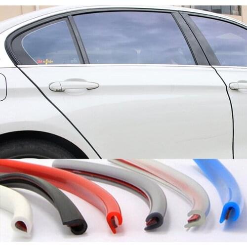 5m/Set Car Door Edge Rubber Scratch Protector Anti Collision Scratch Protection Car Door Rubber Sealing Strips Sticker