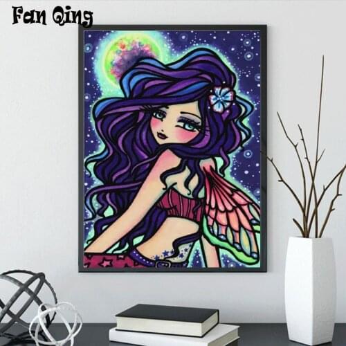 5D Diamond painting Cartoon girl Picture Full Square/Round Diamond Embroidery Cross stitch Gift Kits Home decor