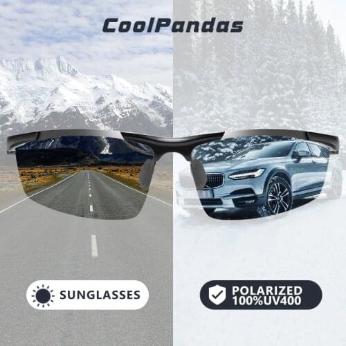 Aluminum Magnesium Photochromic Polarized Sunglasses Men Chameleon Driving Goggles Anti-glare Sun Glasses UV400 zonnebril heren