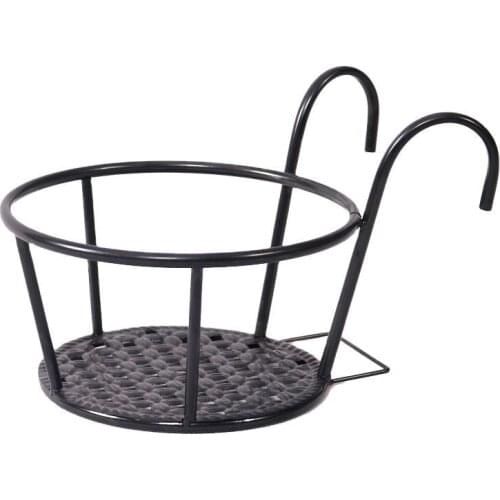 Balcony Hanging Flower Rack European Style Guardrail Window Sill Railings Iron Planter Pot Stand Home Decoration Accessories