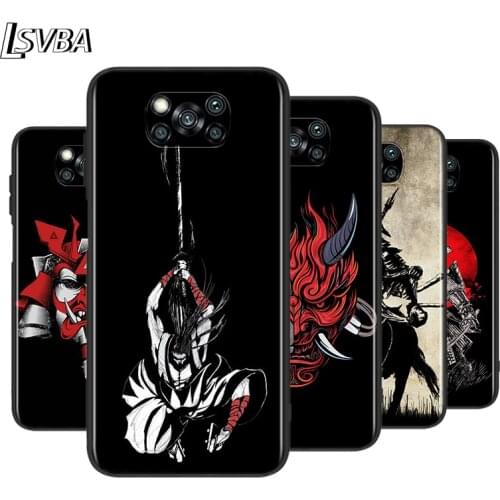 Japanese Samurai For XiaoMi Poco X2 X3 NFC M2 M3 F1 F2 C3 Pro Mi Mix 3 Play A3 A2 A1 CC9E CC9 5X 6X 5 6 Lite Phone Case