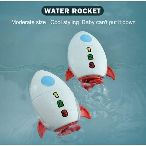 Baby Bath Toy Spin Water Spray Bathroom Water Rocket Game Baby Bathing Toy Early Educational Swim Toys Water Sprinkler