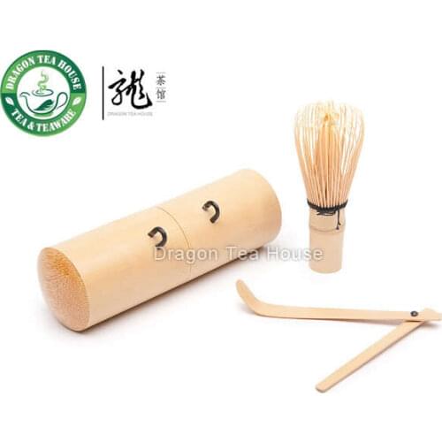Travel Mini Matcha Utensil Bamboo Set * Chasen & Scoop