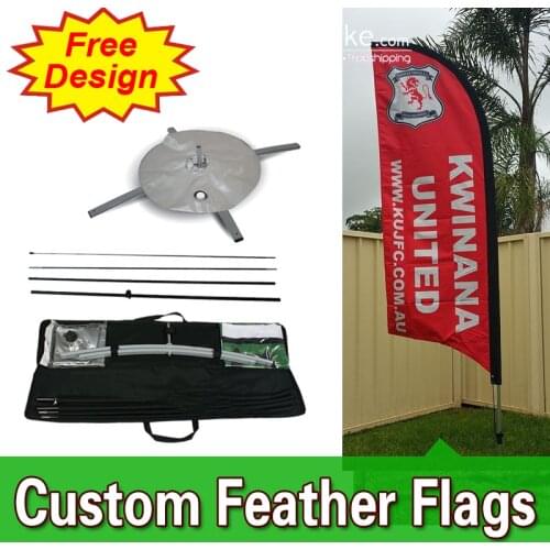 Double sided feather flags with cross base cheap custom feather flags banners Promotional Feather Banners