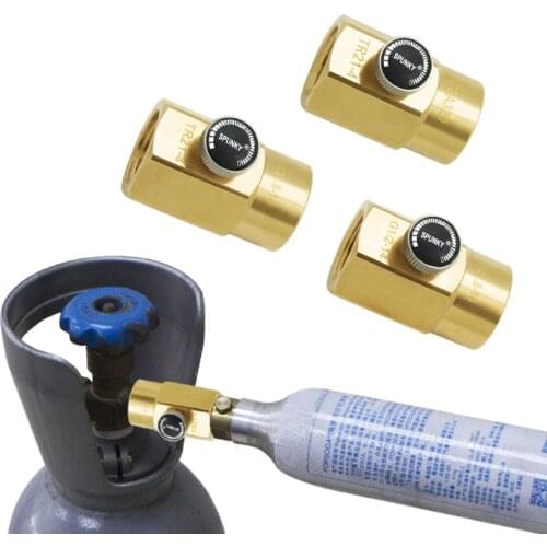 HPAT Soda Sparkling Water Soda Cylinder Stream Refilling Station Adapter with Bleed Valve