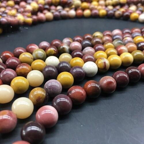 Wholesale Colorful Mookaite Natural Egg Yolk Stone Round Loose Beads 4/6/8/10/12 Mm DIYHandmade for Jewelry Making Bracelet