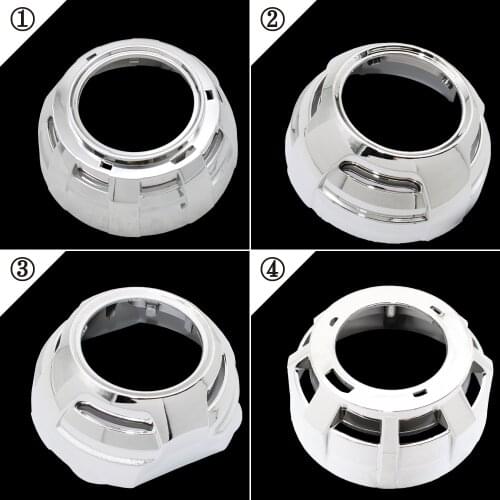 TAOCHIS 2.5 3.0 inch HELLA 3R G5 Koito Q5 WST Bi xenon led projector lens shroud with angel eyes hole Retrofit Headlights