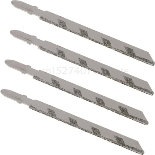 4pcs 101mm T-shank Alloy Diamond Jigsaw Blade for Marble Stone Granite Tile Ceramic Fast Cutting