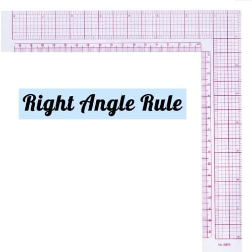 1 Piece Sewing Patchwork Straight-Angle Ruler 5808 L-Shaped Clothing Ruler Drawing Supplies Sewing Accessories