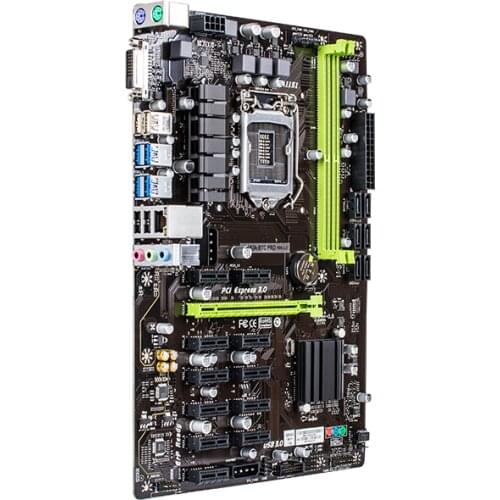 Pansheng b250a-btc Pro motherboard 1151 supports i56600i767007700k12 graphics card motherboard