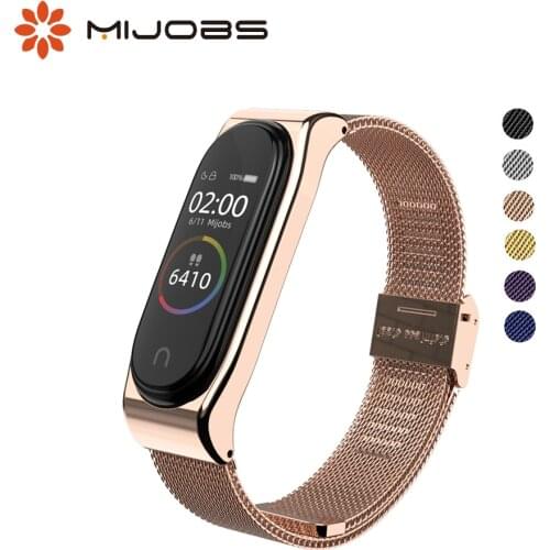 Mi Band 4 Strap for Xiaomi Mi Band 3 Bracelet Metal Wrist Belt Xiomi Miband 3 4 Replacement Accessories Watch NFC Global Version
