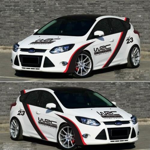 Car Styling Car Door Stickers Stripes Fleet Color Change Vinyl Sport Sticker Decals For VW Mazda Audi Honda Ford Racing Decal