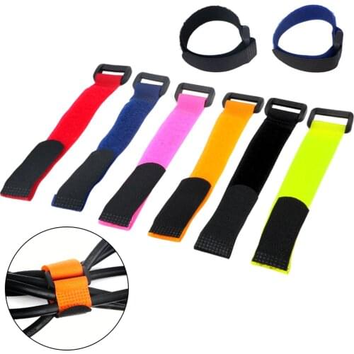 Self Adhesive Cable Tie Wire Organizer Reusable Nylon Fastener Hook and Loop Strap Cord Ties Multifunction 2*20cm 10 piece/set