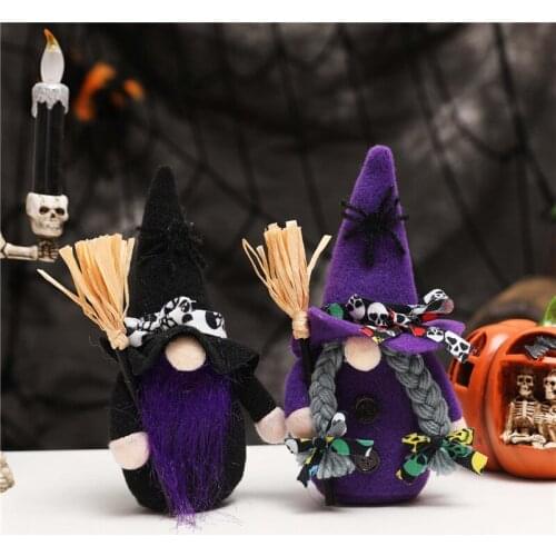 New Plush Faceless Doll Lovely Gnome Toy Halloween Desktop Ornament for Home Living Room Bedroom Decoration Figurines Miniatures