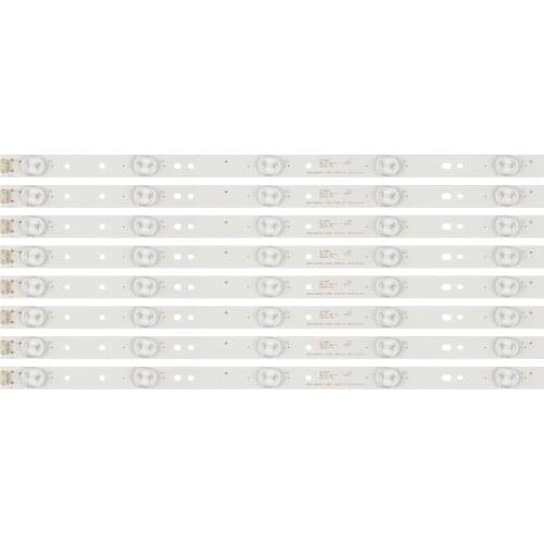 New 8 PCS/set 5LED 405mm LED strip For Polaroid TQL43F4PR001 5800-W43001-3P00 5835-W43002-2P00 RDL430FY