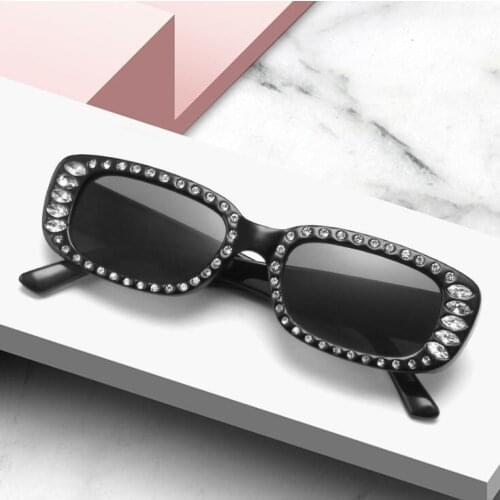 Men Red Shades Ladies Rectangle Sunglasses Rock style Sun Glasses woMen 2021 New Fashion Vintage Glasses Candy Color Frame UV400