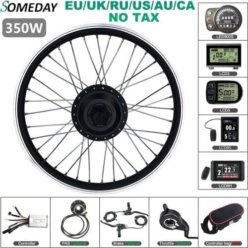 SOMEDAY 36V 48V 350W Ebike Conversion Kit 16 20 24 26 27.5 28 Inch 700C Rear Rotate Wheel Hub Motor for Bicycle Kit