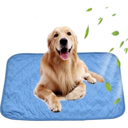 Dog Mat Cooling Summer Pad Mat For Dogs Cat Blanket Sofa Breathable Pet Dog Bed Washable Viscose Fiber Pet Cooling Pad Mat