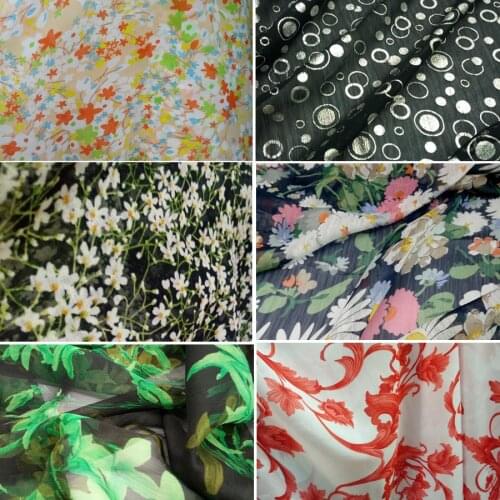 Super Deal Dress Chiffon Cosplay Dress Fabric Printing Fabric DIY Sewing Cloth Shirt Scarf Tissue Fabric