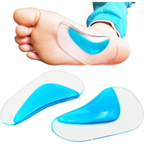 1Pair Pro Orthotic Arch Support Shoe Invisible Insole Flat Foot Silicone Corrector Shoe Cushion Insert Height Increase Shoe Pad