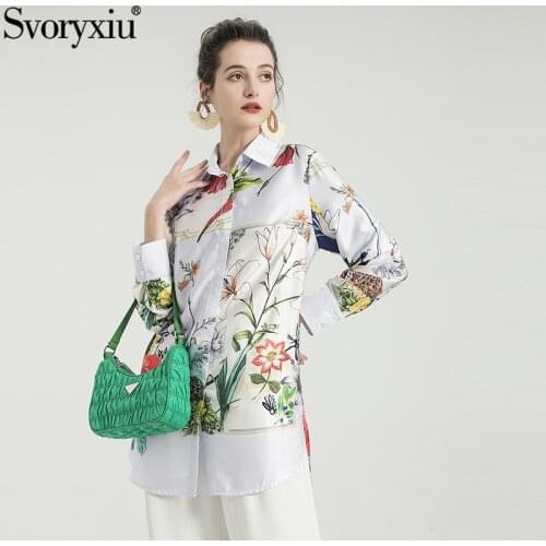 SVORYXIU Long Blouses