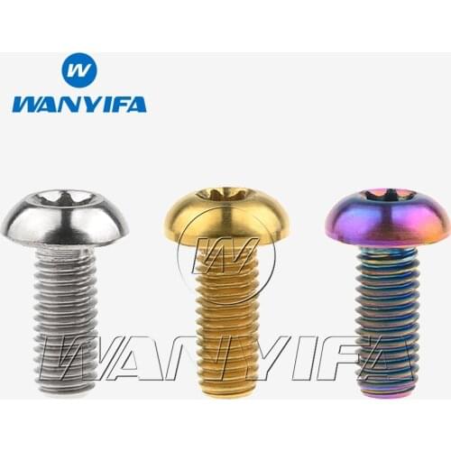Wanyifa Titanium Ti Bolt M5x12mm Torx Head Screws for Bicycle Water Bottle Cage
