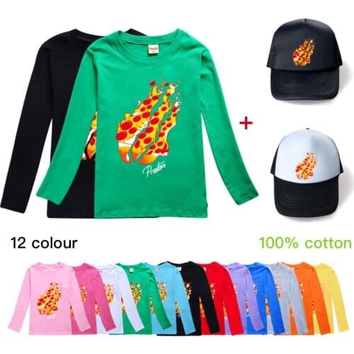 2020 Brand PRESTONPLAYZ Sweatshirts for Teenage Girls Boys Preston Playz Long Sleeve T Shirt Hoodies Hip-hop Tops Clothes + hat