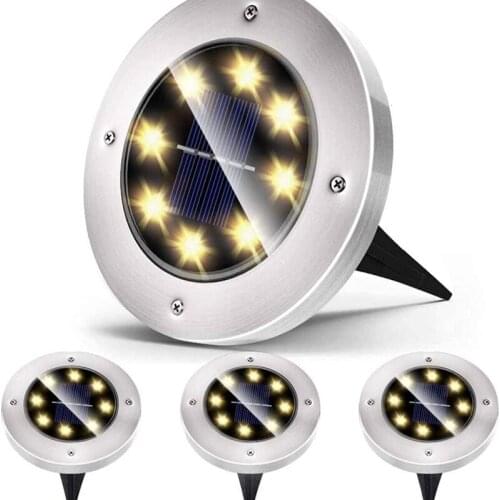 Solar Led Lamps In Ground Garden Pathway Waterproof 8Led Deck Light for Home Yard Driveway Lawn Road Outdoor Decoration