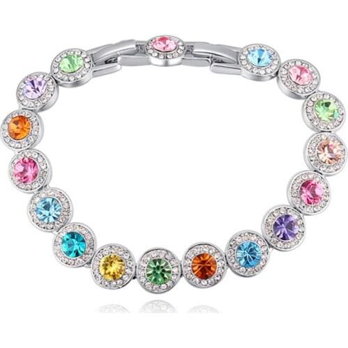 11.11 Women Bracelet 2021 made with Austrian Crystal for Bridal Wedding Party Luxurious Hand Jewellery Best Christmas Girls Gift