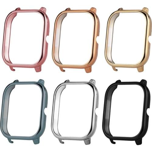 Hard PC Shell Screen Protector Slim Protective Frame Case Cover for Hua-mi Amaz-fit GTS Smart Watch M5TB