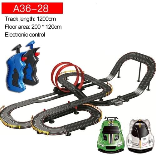 12m 1:43 Electric Remote Control Car Racing Track Rail Rc Car Electrification Railway Slot Car Race Vehicle Toy