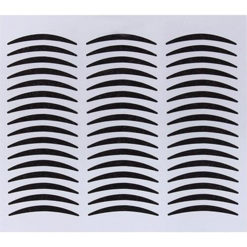 Adomaner 1440Pcs Black S Double Eyelid Sticker Dual-Eyelid Eyeshadow One Side Adhesive Eyelift Tape Technical Makeup Tools