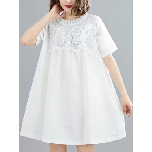 2020 New Arrive Summer Maternity Dress Woman Cute Lace Patchwork Large Size Dresses Pregnant Woman Dress MD-02532