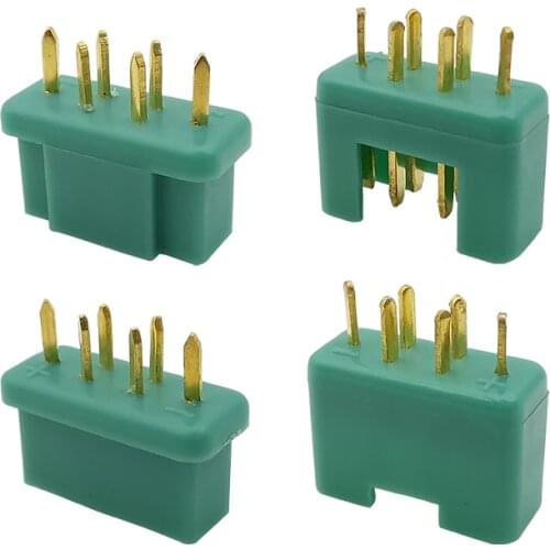 3Pairs MPX Connector Plug Socket 6 Pin MPX Male Female Brass Pin RC Aeromodelling field Accessories RC Tools Parts