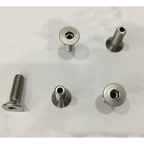 3Pcs M6 Stainless Steel Flat Countersunk head Allen inner hexagon Hollow Thread Screws Lamp hole 3mm Hex Screw bolt 10mm-30mm L