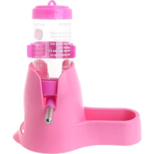 3 in 1 Pet Hamster Water Bottle Food Container Drinking Feeding Rest 80ml New