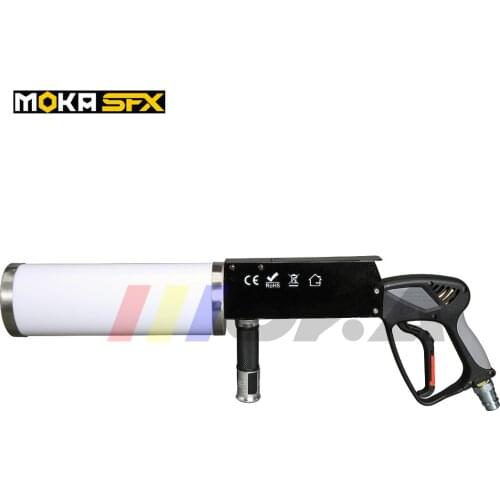 6 PC/LOT portable co2 jet co2 gun led Strip dj gun fogger with flashlight for DJ stage equipment effect led disco