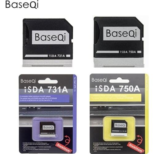BaseQi Aluminum Ninja Stealth Drive Mini Drive TF Card Adapter For Dell XPS 13" and XPS 15"