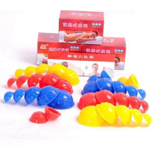 Free Shipping 12pcs/set Cupping Glass Silicone Vacuum Cup Anti Cellulite Portable self-adhesive silicone cupping