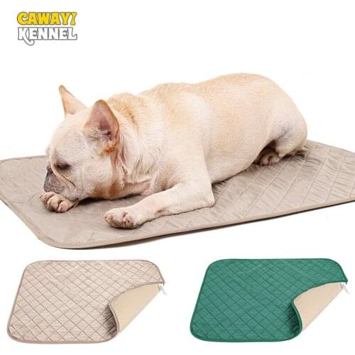 CAWAYI KENNEL Pet Dog Mats Diaper Pad Waterproof Breathable Natural Bamboo Fiber Odor-proof Moisture-proof Pad for Dogs Cats